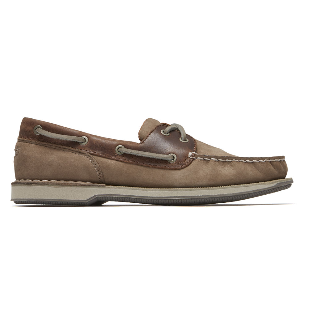 Sapatos De Vela Rockport Homem Cinzentas - Perth - 08915WLUE